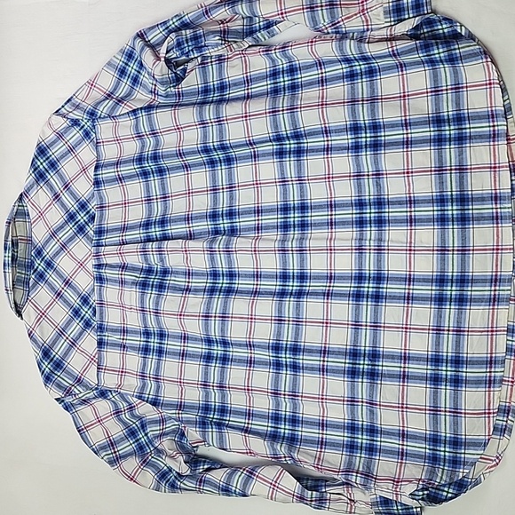 Talbots Plus Petite Women's Plaid Button Up Shirt Metallic Threads 1XP - Picture 8 of 8